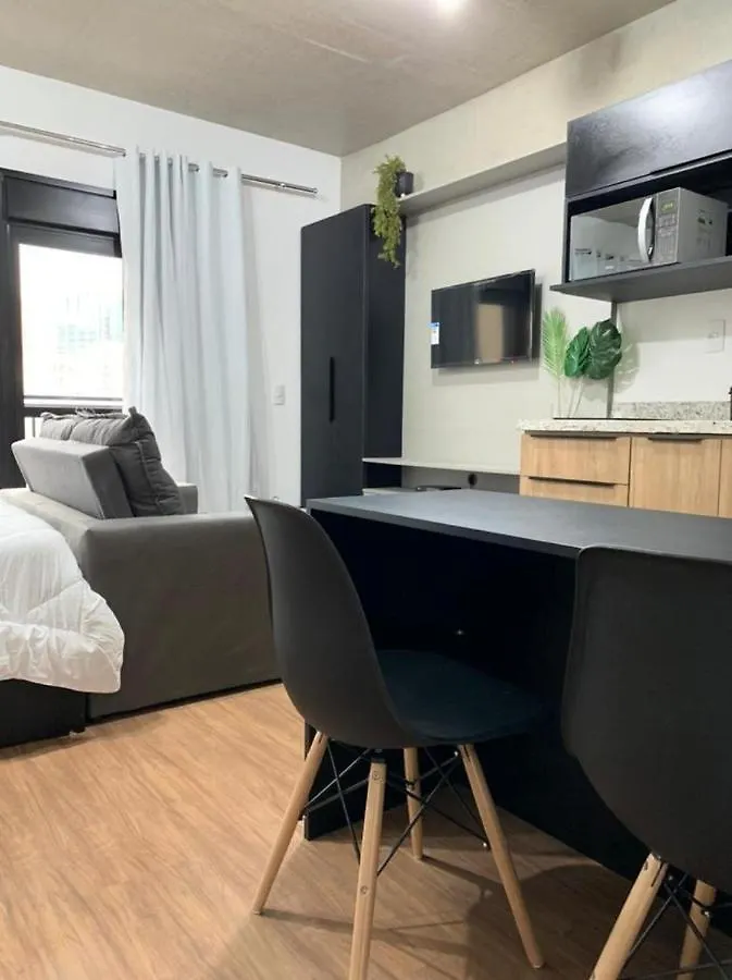 Apartament 48 New Studio W Movie Screen, Fast Wifi And Balcony São Paulo
